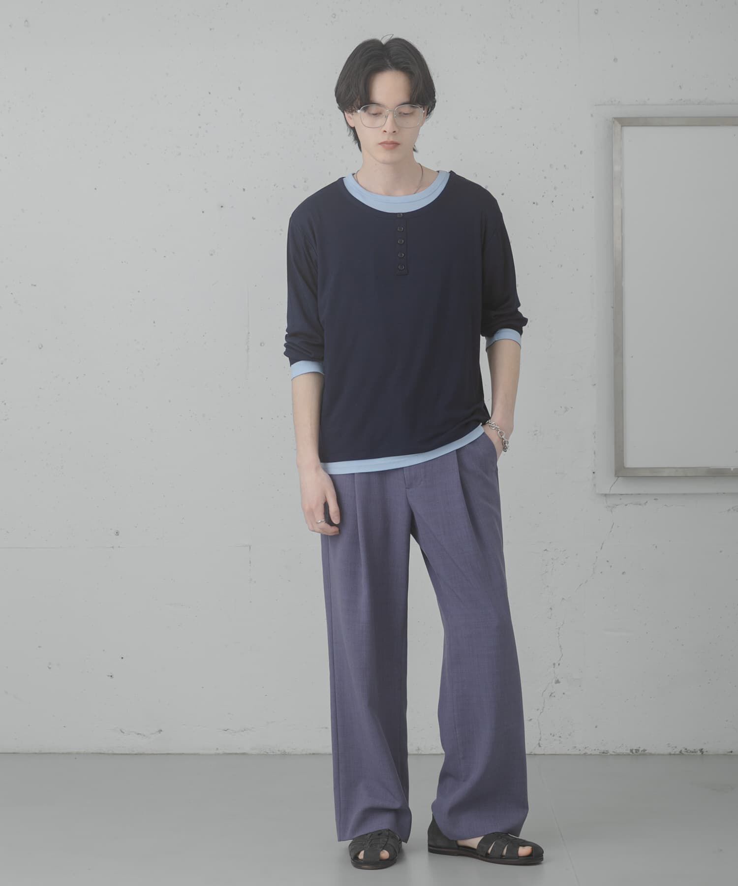 SENSE OF PLACE by URBAN RESEARCH「フェイクレイヤードロングTシャツ」|Tシャツ・カットソー|