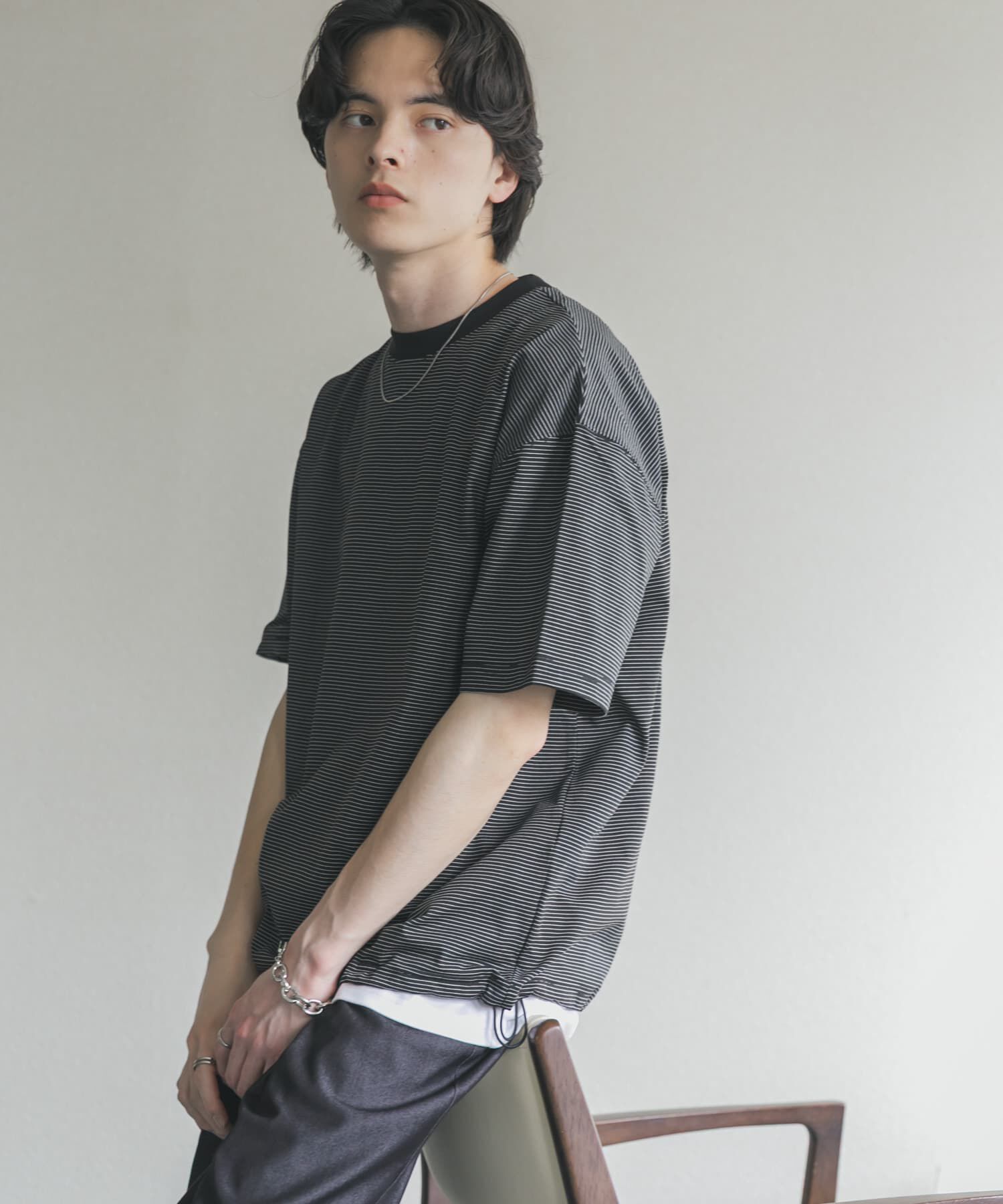 SENSE OF PLACE by URBAN RESEARCH「『接触冷感/ｲｰｼﾞｰｹｱ』ｸｲｯｸﾄﾞﾗｲｱｿｰﾄﾄﾞﾛｰｺｰﾄﾞ」|Tシャツ・カットソー|