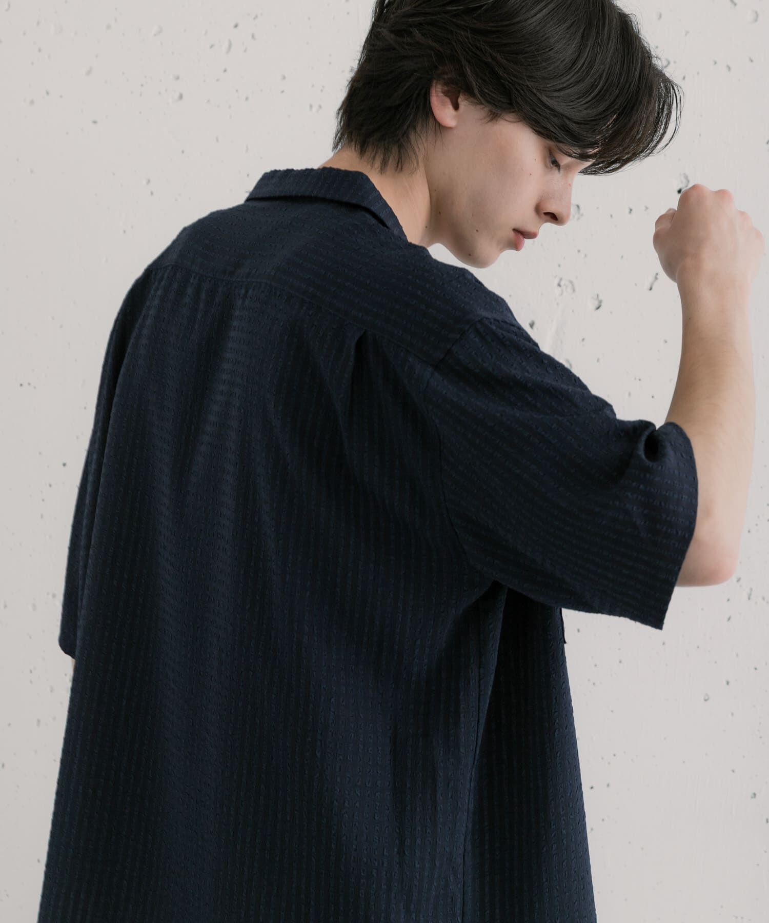 SENSE OF PLACE by URBAN RESEARCH「シアサッカーオープンカラーシャツ」|シャツ・ブラウス|