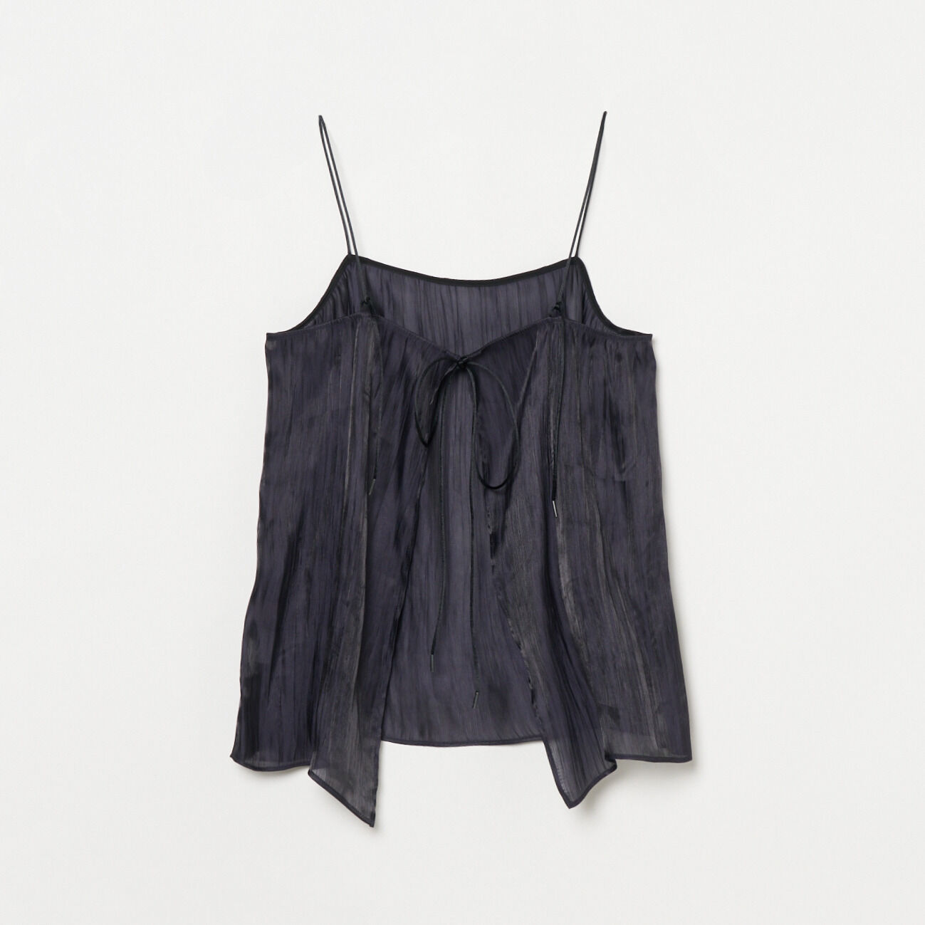 HELIOPOLE「HELIOPOLE SHINY SHEER RIPPLE CAMISOLE」|シャツ・ブラウス|