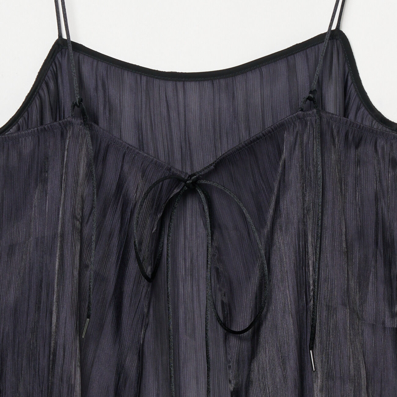 HELIOPOLE「HELIOPOLE SHINY SHEER RIPPLE CAMISOLE」|シャツ・ブラウス|