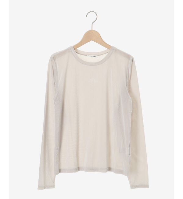 le.coeur blanc「《手洗い可能》ベロアロングスリーブTシャツ」|Tシャツ・カットソー|