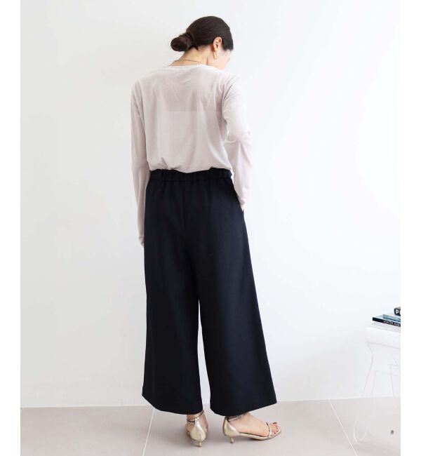 le.coeur blanc「《手洗い可能》ベロアロングスリーブTシャツ」|Tシャツ・カットソー|