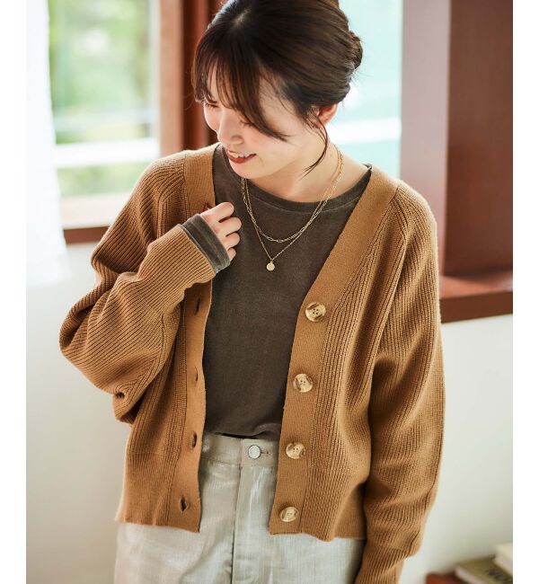 le.coeur blanc「《手洗い可能》ベロアロングスリーブTシャツ」|Tシャツ・カットソー|