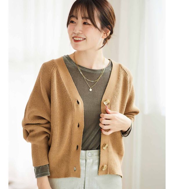 le.coeur blanc「《手洗い可能》ベロアロングスリーブTシャツ」|Tシャツ・カットソー|