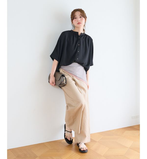  「【清涼感抜群】麻ワイドクロップドパンツ」|その他|