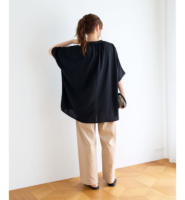  「【清涼感抜群】麻ワイドクロップドパンツ」|その他|