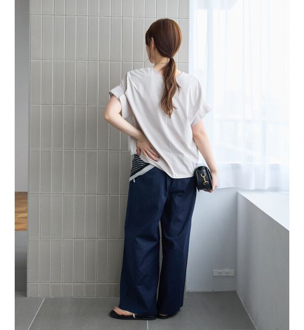  「【清涼感抜群】麻ワイドクロップドパンツ」|その他|