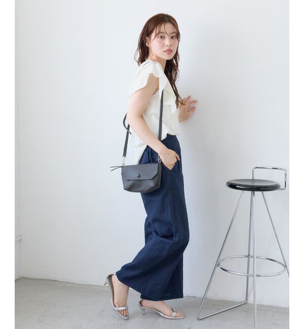  「【清涼感抜群】麻ワイドクロップドパンツ」|その他|