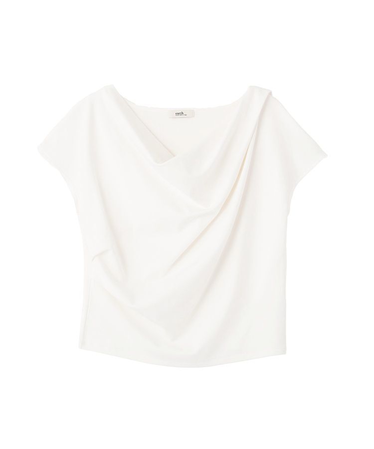 earth music&ecology「フレンチスリーブドレーププルオーバー」|Tシャツ・カットソー|