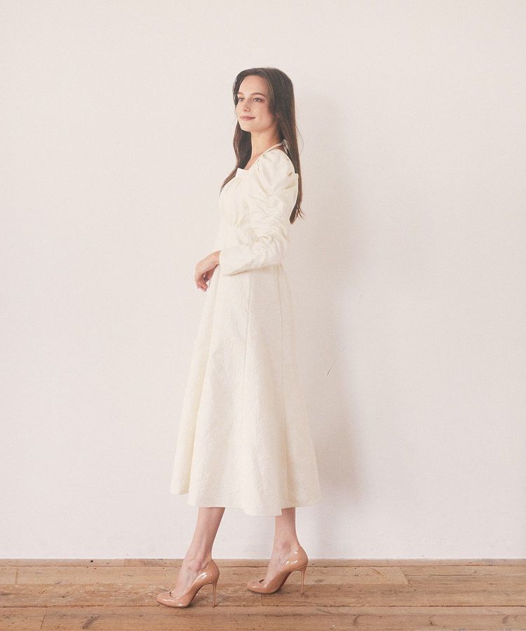 Maison de FLEUR Petite Robe「慈愛に満ちたジャカードワンピース」|ワンピース|