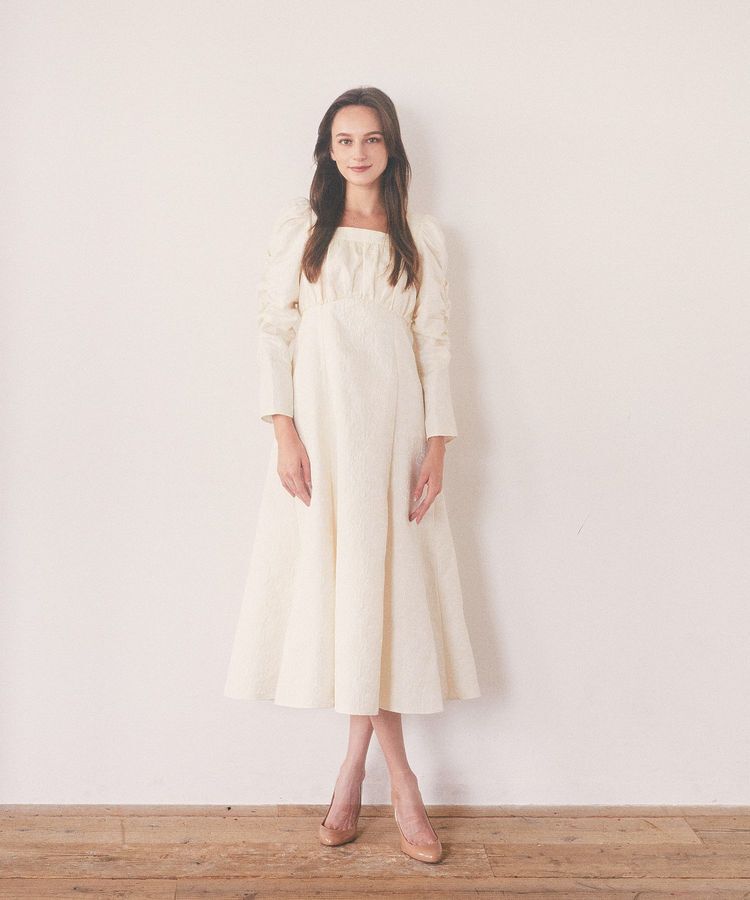 Maison de FLEUR Petite Robe「慈愛に満ちたジャカードワンピース」|ワンピース|