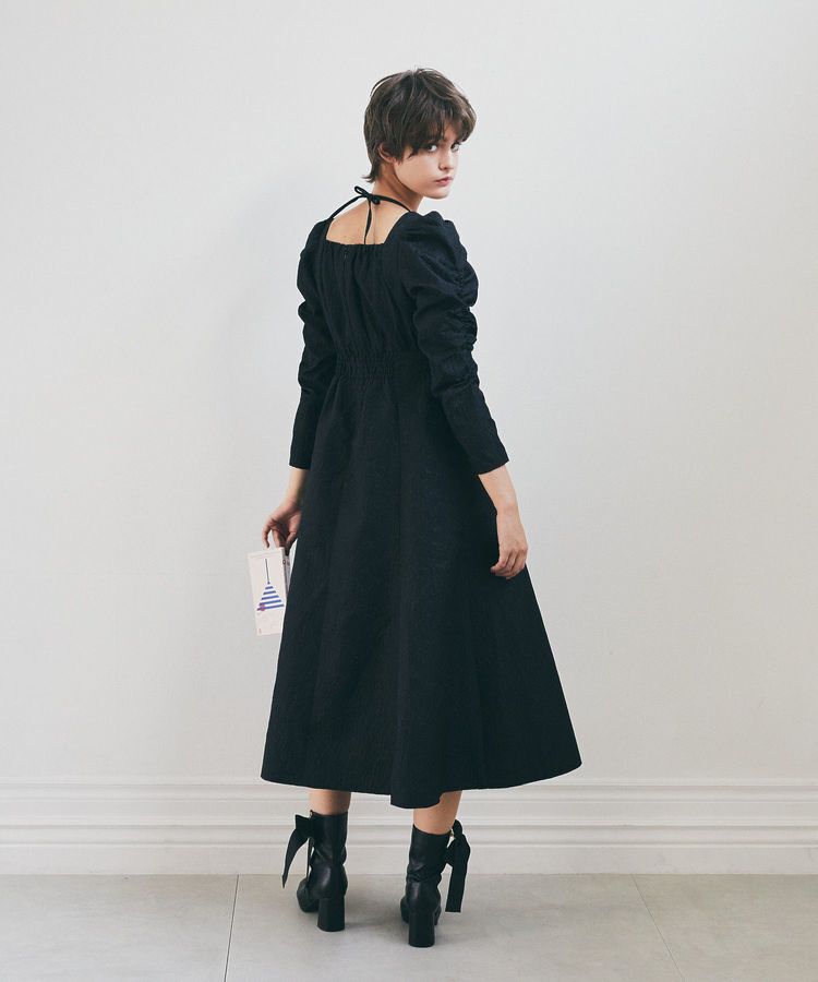 Maison de FLEUR Petite Robe「慈愛に満ちたジャカードワンピース」|ワンピース|