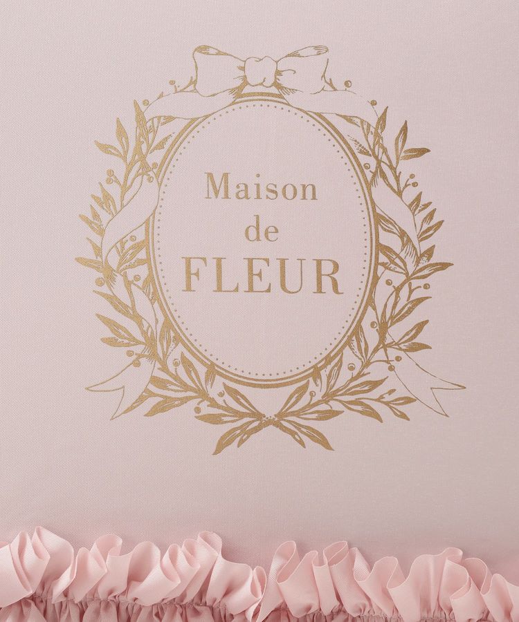 Maison de FLEUR「【晴雨兼用/UVカット率100％生地使用/UPF50+】遮光&UV CUT フリル傘」|傘|