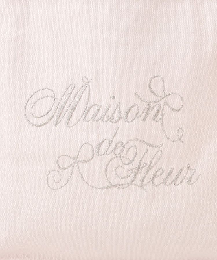 Maison de FLEUR「【予約】ブランドロゴ刺繍スクエアトートバッグ」|トートバッグ|