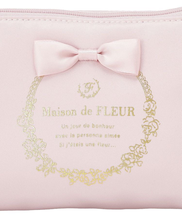 Maison de FLEUR「【予約】サテンリボンティッシュケース」|ポーチ|