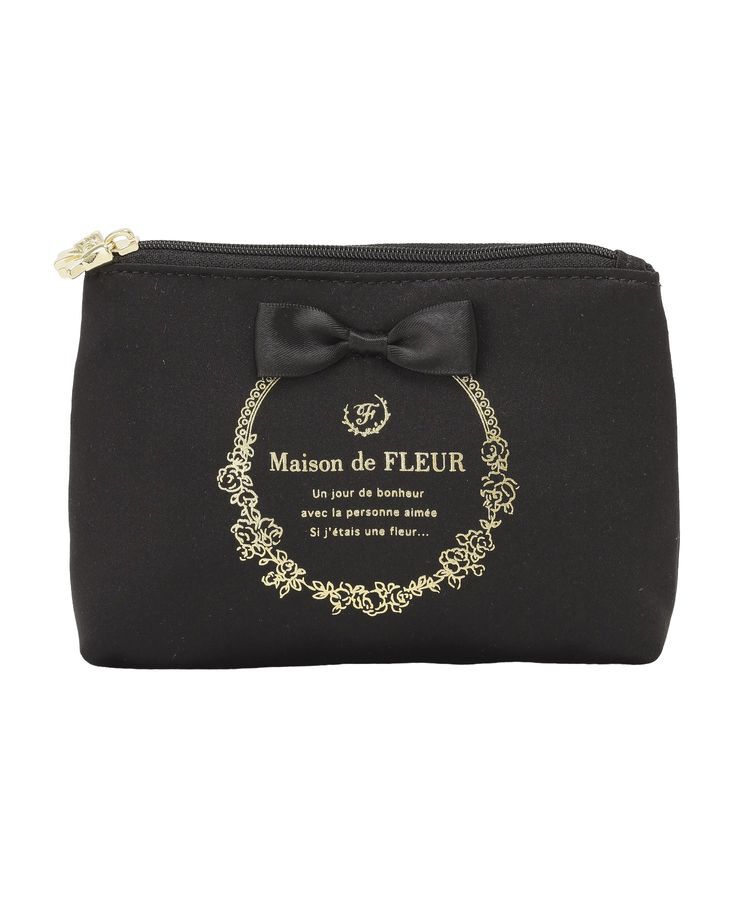 Maison de FLEUR「【予約】サテンリボンティッシュケース」|ポーチ|