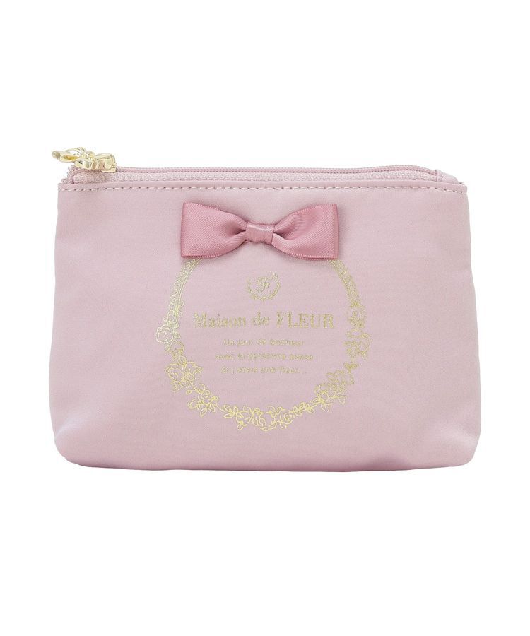 Maison de FLEUR「【予約】サテンリボンティッシュケース」|ポーチ|