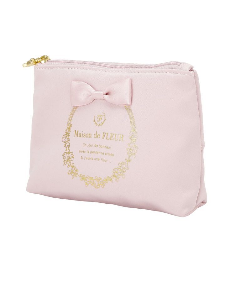 Maison de FLEUR「【予約】サテンリボンティッシュケース」|ポーチ|