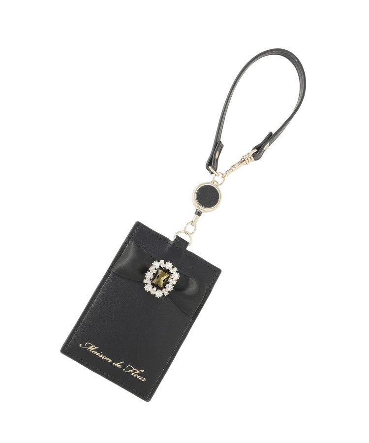Maison de FLEUR「【予約】リール付きビジューリボンパスケース」|その他|