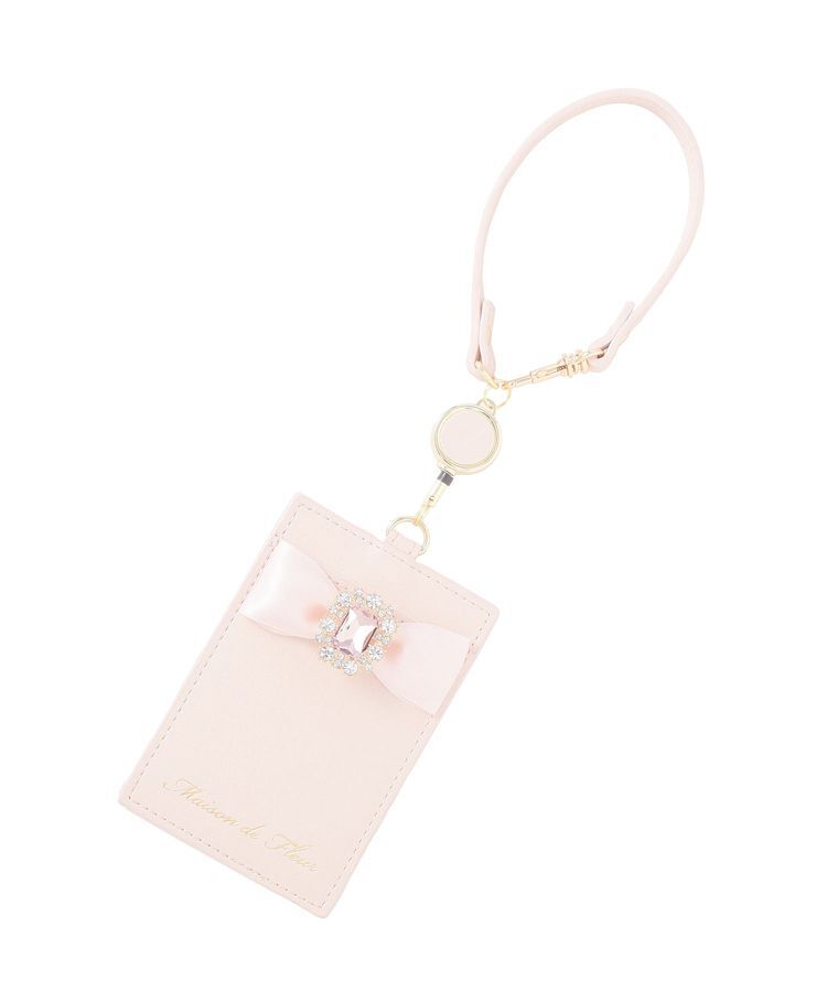 Maison de FLEUR「【予約】リール付きビジューリボンパスケース」|その他|