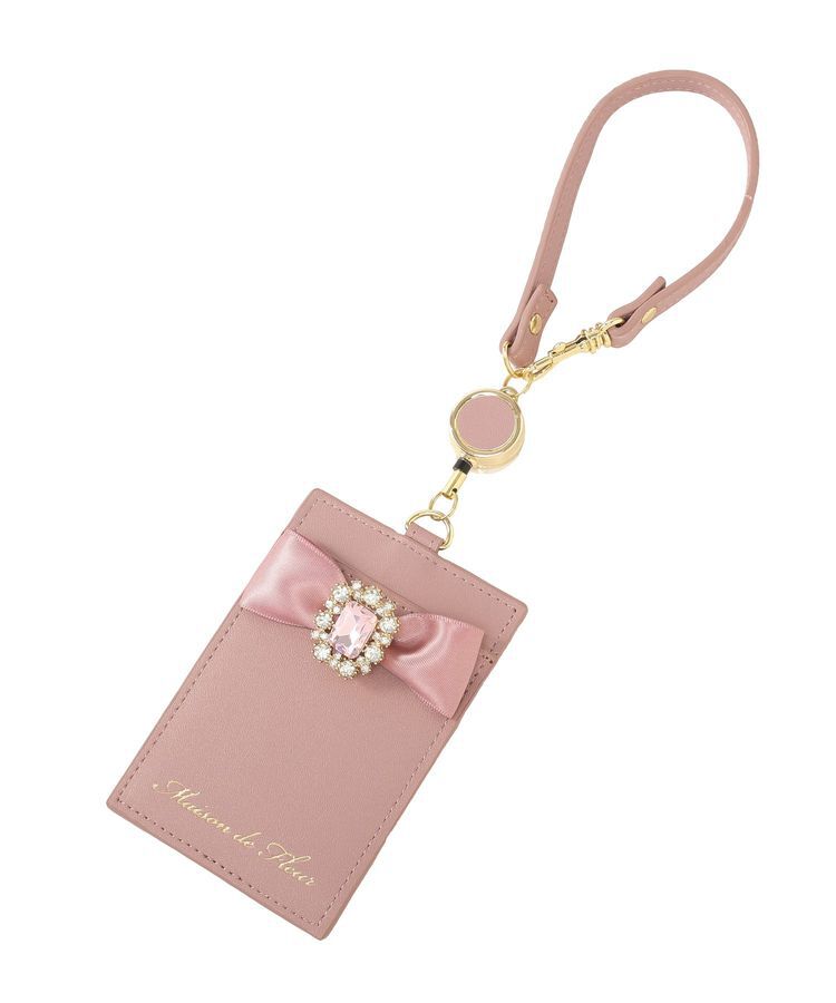 Maison de FLEUR「【予約】リール付きビジューリボンパスケース」|その他|
