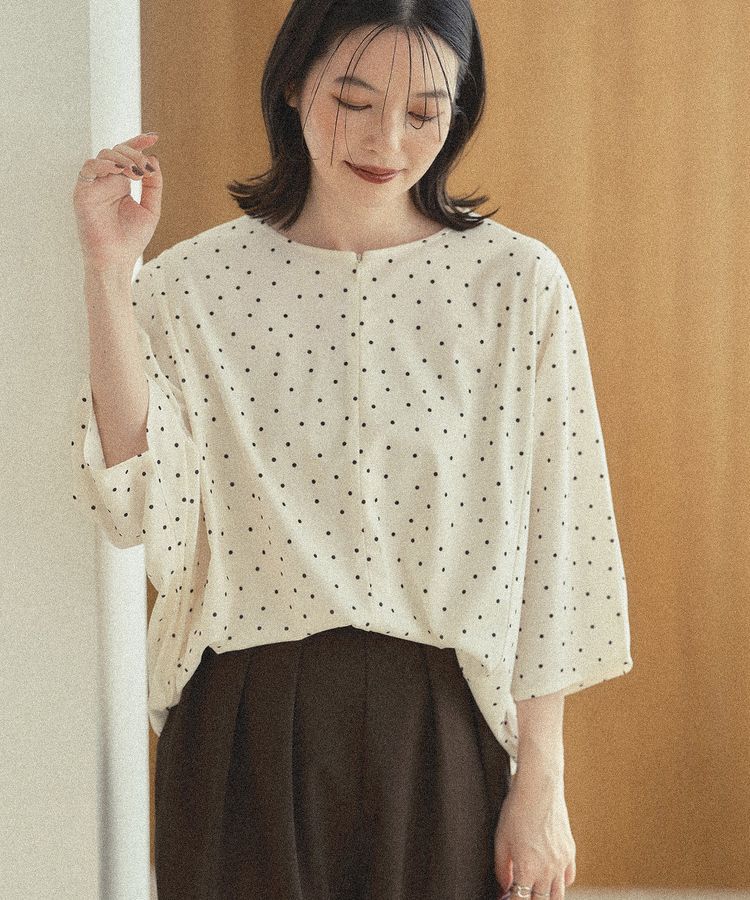 Green Parks「ハーフZIPドルマンプルオーバー」|Tシャツ・カットソー|