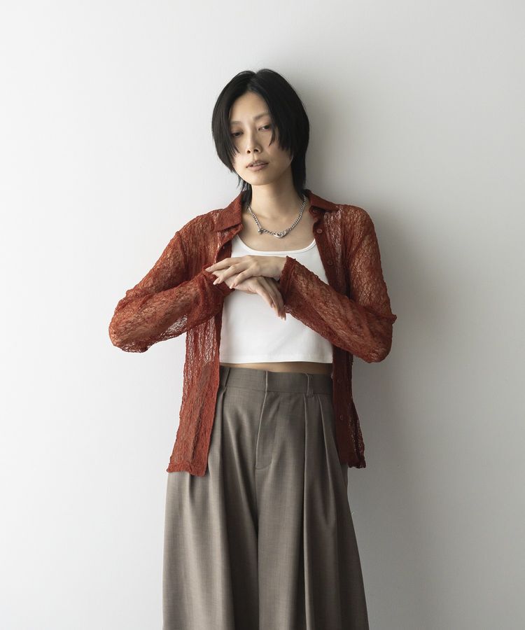GARAGE OF GOOD CLOTHING「レースシアーシャツ」|Tシャツ・カットソー|Terracotta