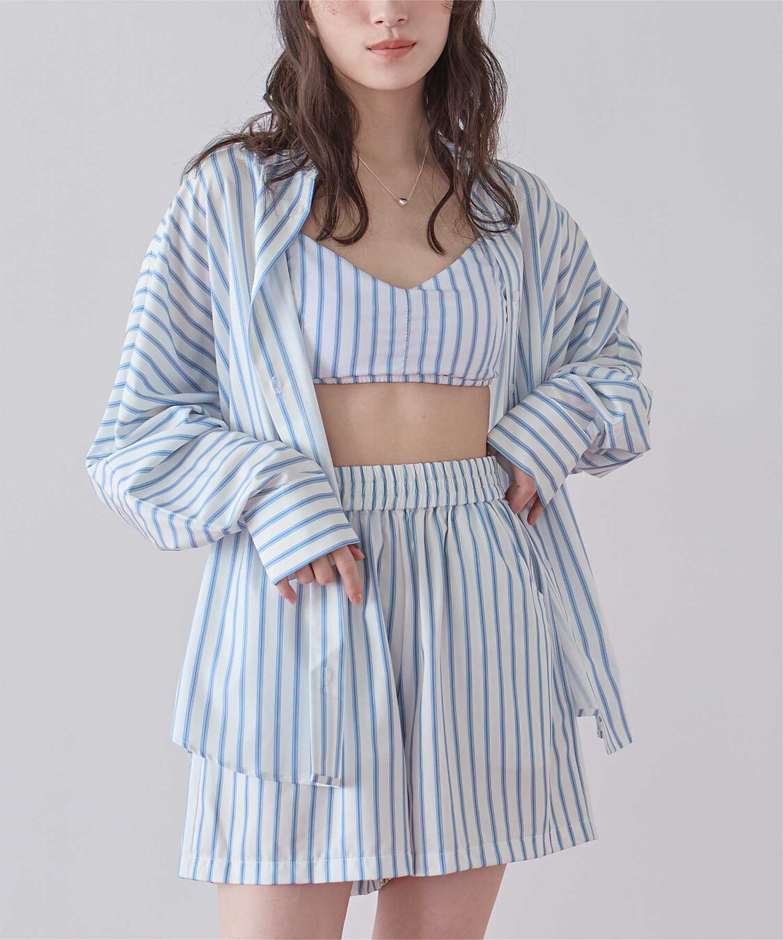 SEA DRESS「ドルマンオーバーサイズシャツ」|その他|ストライプ/ホワイト