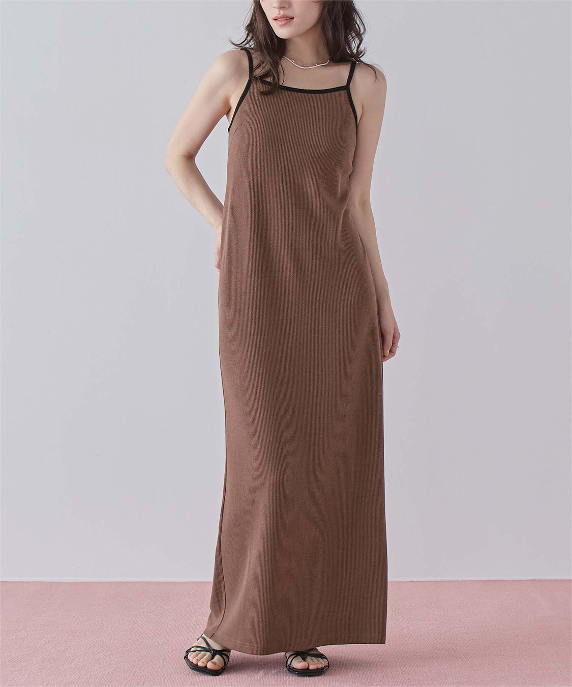 SEA DRESS「カップ付キャミソールワンピース/ラッシュガード」|その他|ブラウン
