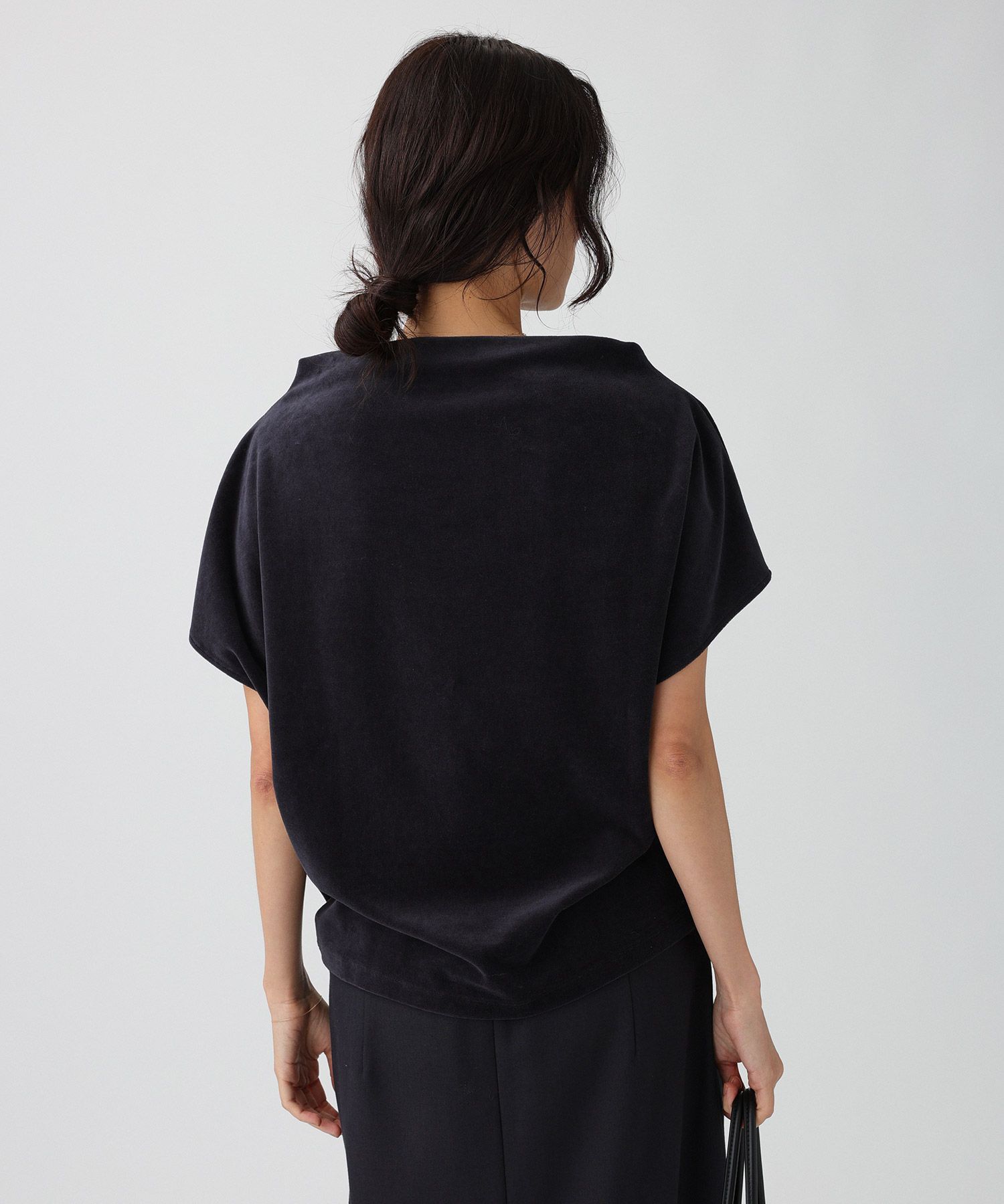 BABYLONE「【洗濯可】ベロアニュアンスカットソー」|Tシャツ・カットソー|