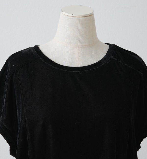  「レースヘムシアーベロアTシャツ」|Tシャツ・カットソー|