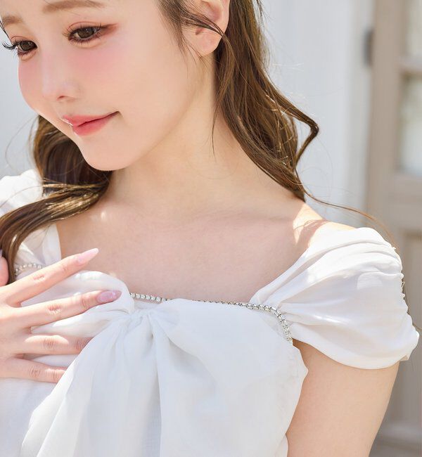  「フロントリボンチュニック」|シャツ・ブラウス|