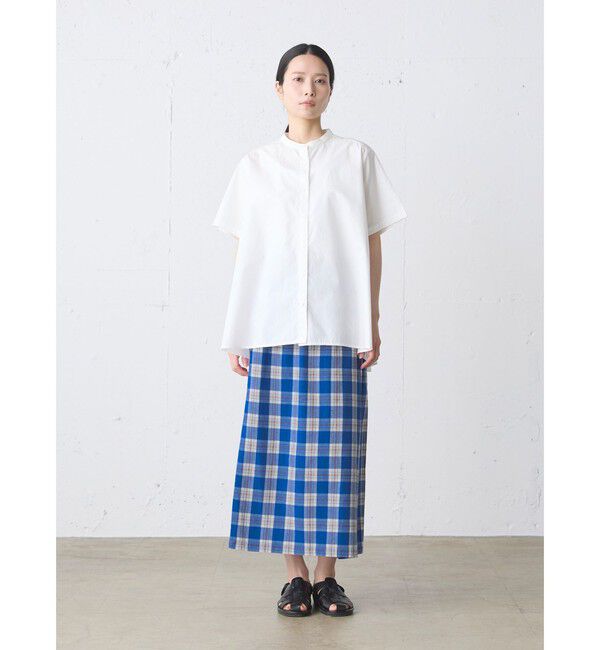 MidiUmi「MidiUmi ラップライクチェックスカート」|スカート|