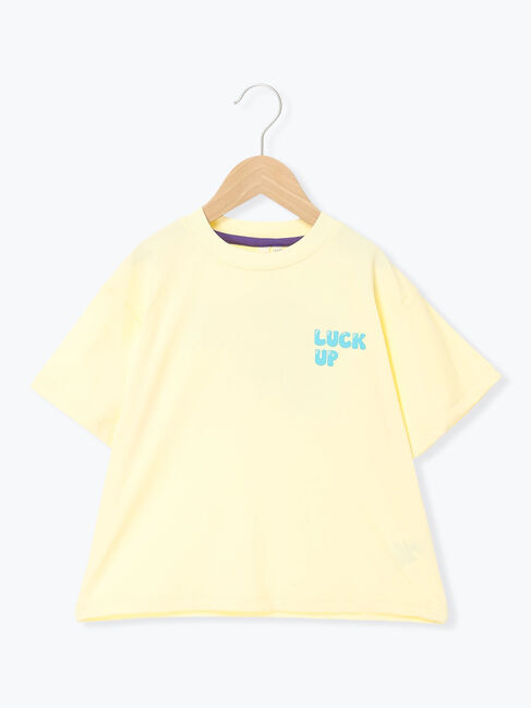 Samansa Mos2 Lagom「【吸水速乾】発泡プリントTシャツ」|Tシャツ・カットソー|イエロー