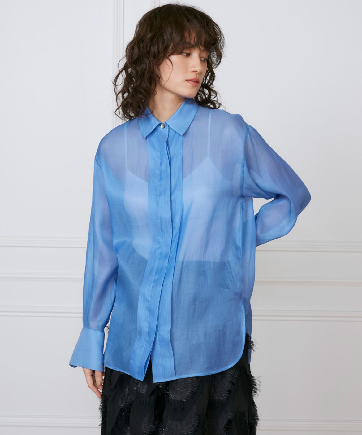 INED「オーガンジーシャツ《la veille by SUPERIOR CLOSET》」|シャツ・ブラウス|