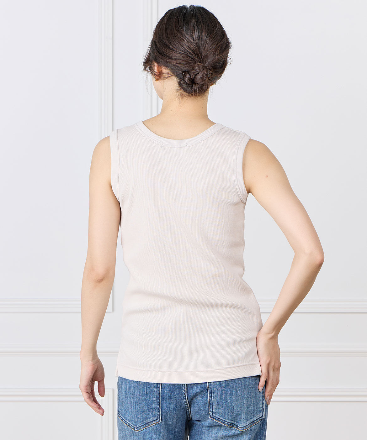 INED「コットンリブタンクトップ《YVON》」|タンクトップ|
