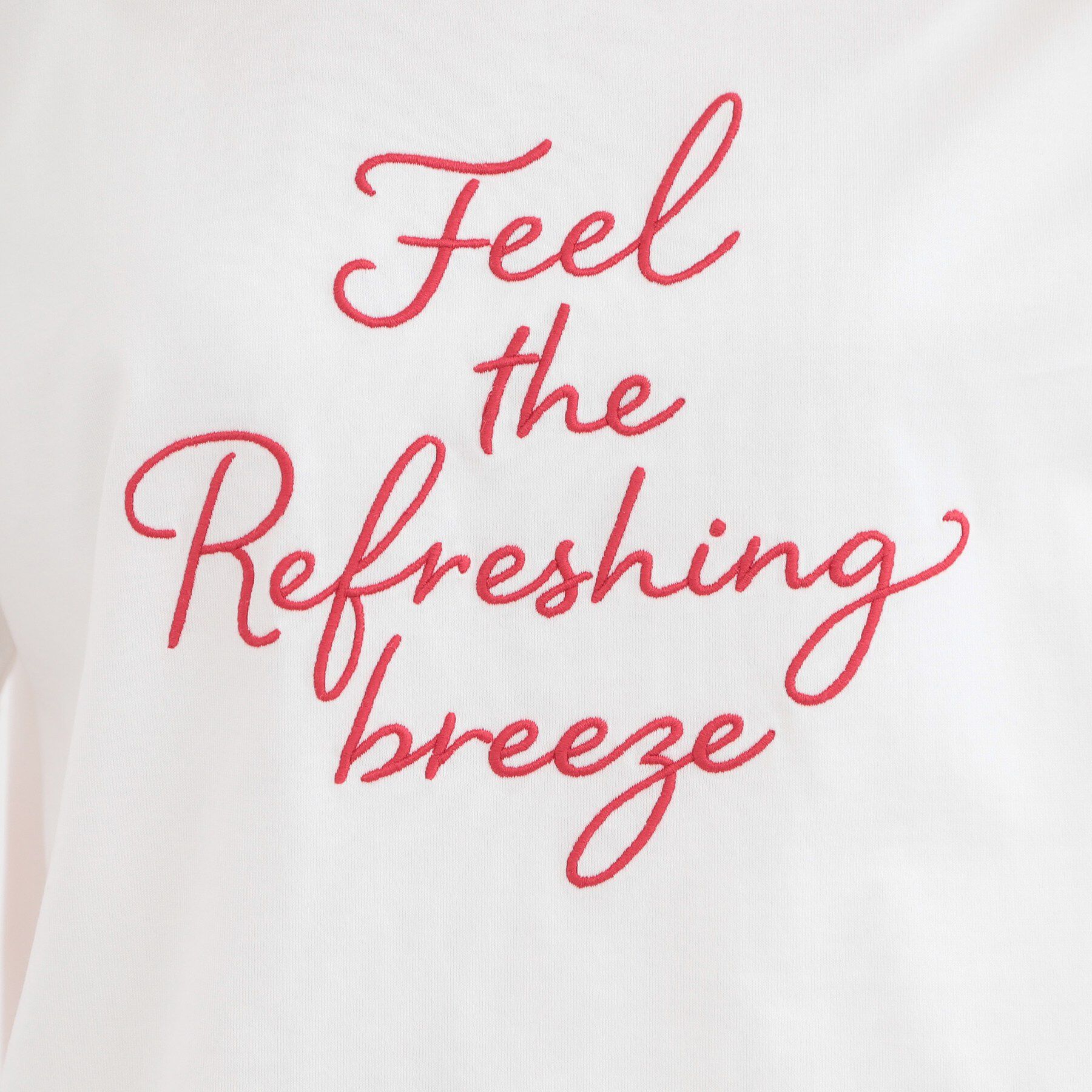 Reflect「【接触冷感】ラインアート刺繍Tシャツ」|Tシャツ・カットソー|