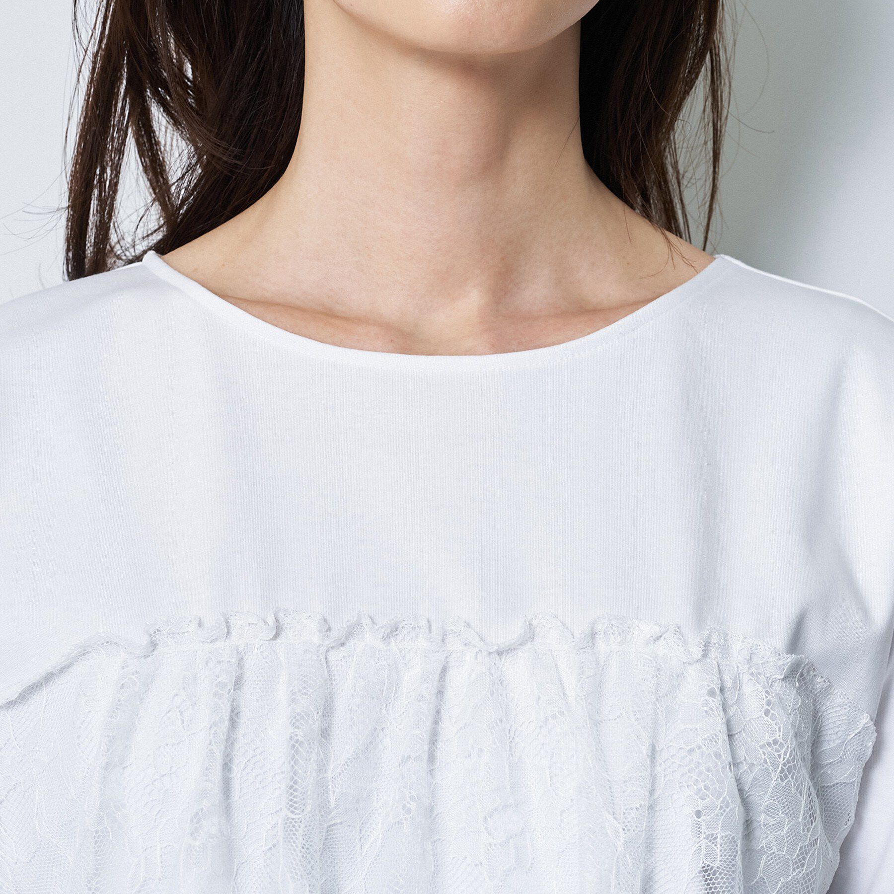 Reflect「【UVカット／接触冷感／手洗い可】ラッセルレースプルオーバー」|Tシャツ・カットソー|