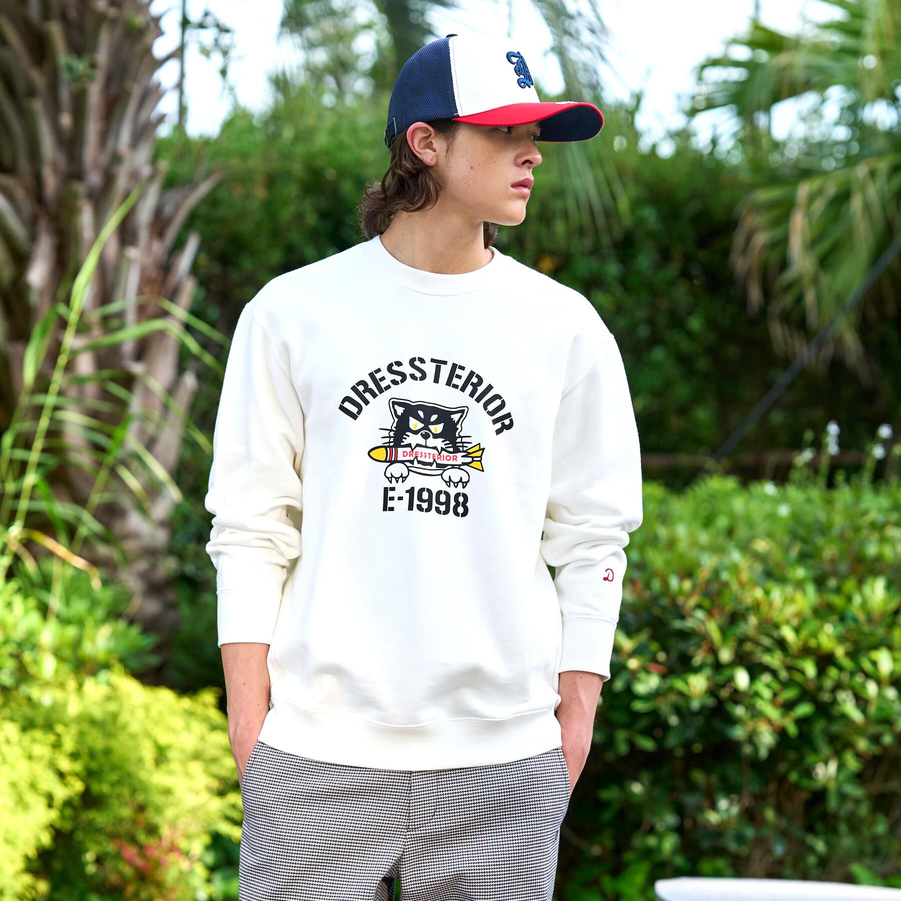DRESSTERIOR「◆ミサイルキャット スウェットクルーネックTシャツ」|Tシャツ・カットソー|