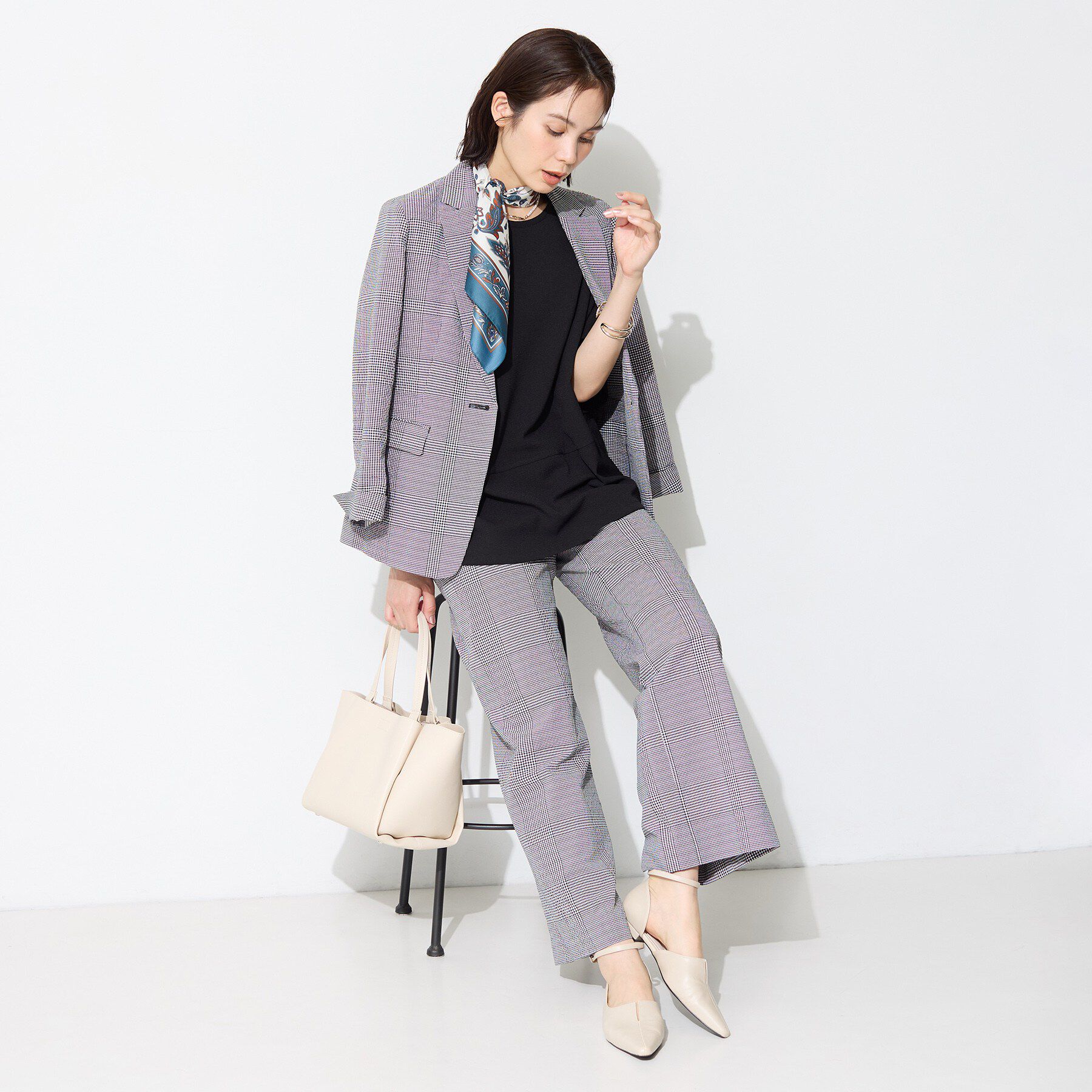 INDIVI「【洗える／2WAY／裾ドロスト付き】 ドルマンスリーブチュニックトップス」|Tシャツ・カットソー|