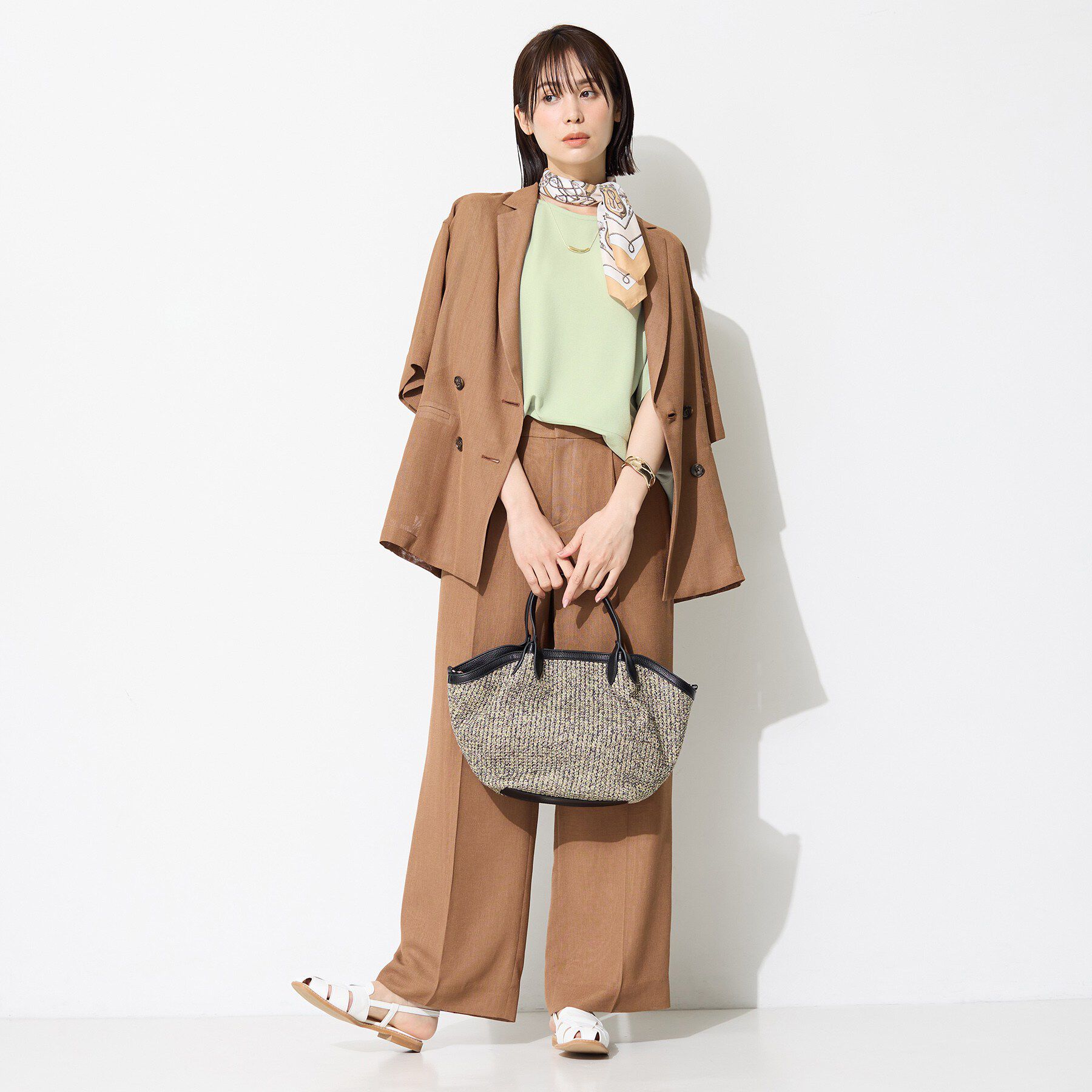INDIVI「【洗える／2WAY／裾ドロスト付き】 ドルマンスリーブチュニックトップス」|Tシャツ・カットソー|