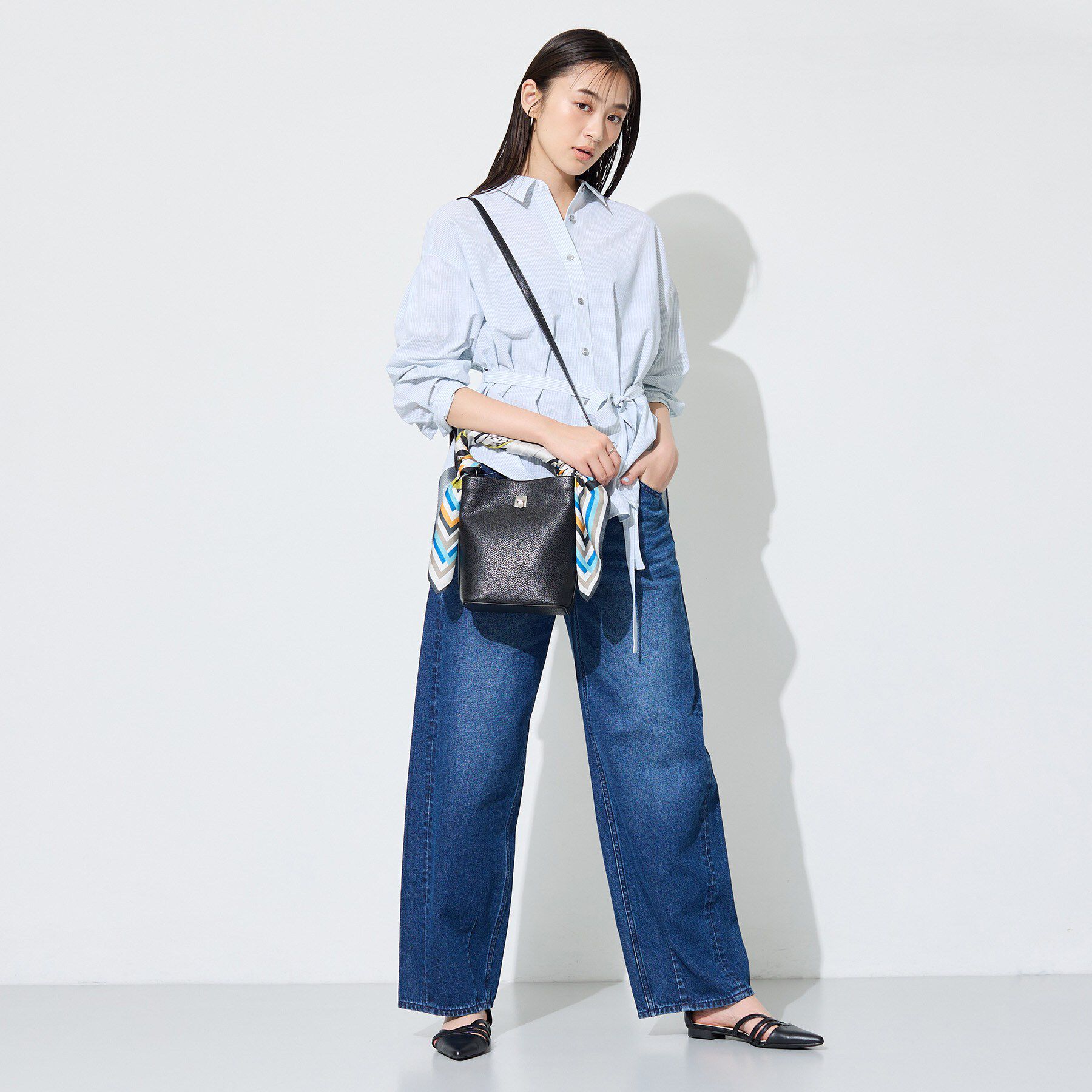 INDIVI「【2WAY／合皮】ポシェットサイズバッグ」|ショルダー・メッセンジャー|