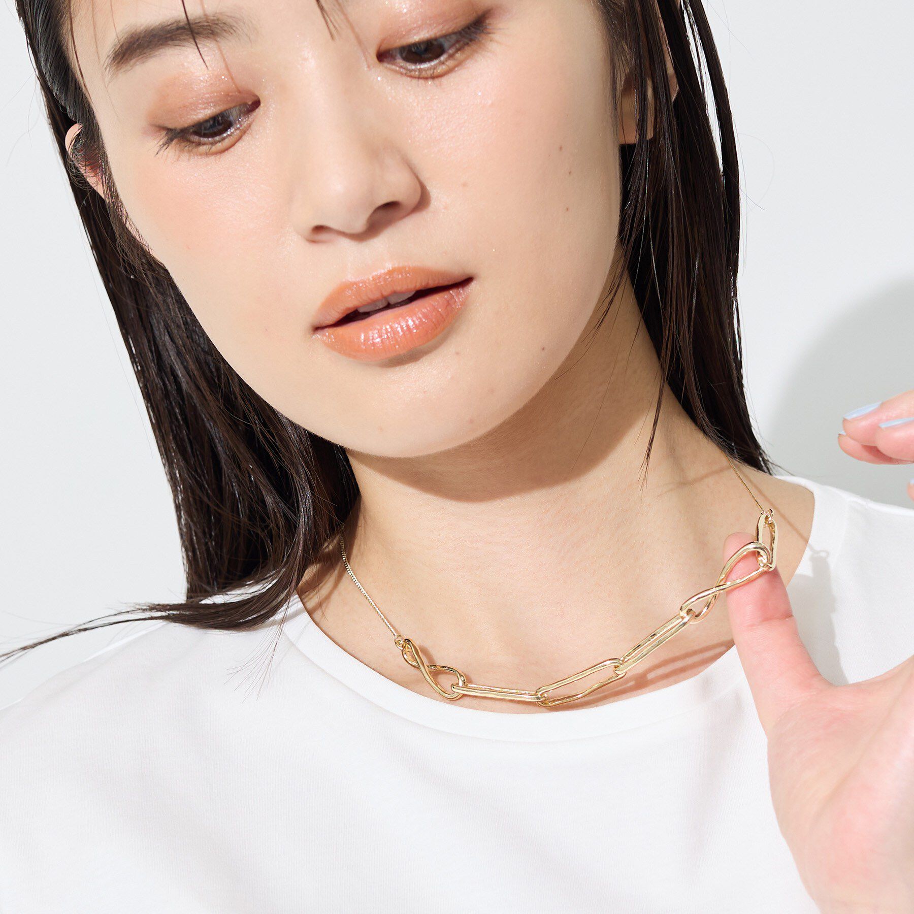 INDIVI「ニュアンスチェーン ネックレス」|ネックレス|