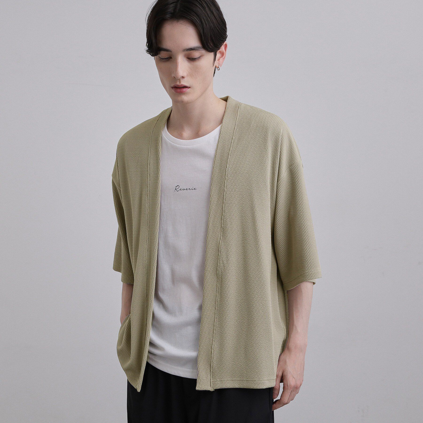 tk.TAKEO KIKUCHI「【2点セット】5分袖ボレロアンサンブル」|Tシャツ・カットソー|グレージュ(050)