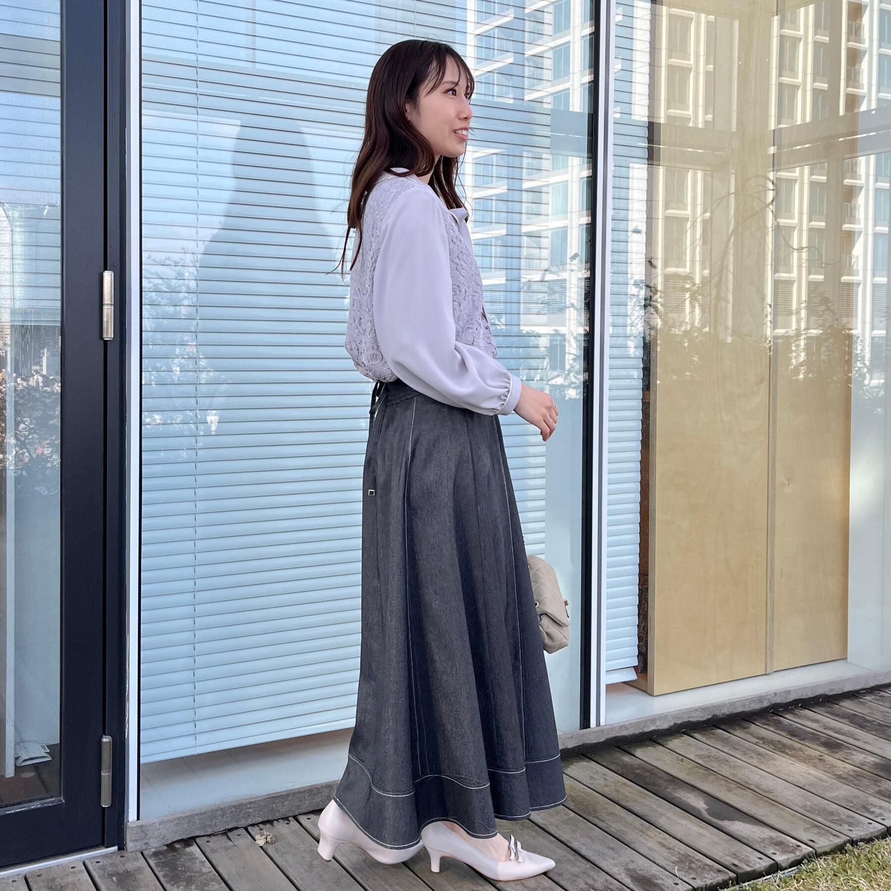 Couture broach「【洗える・通勤】フラワーレースブラウス」|シャツ・ブラウス|