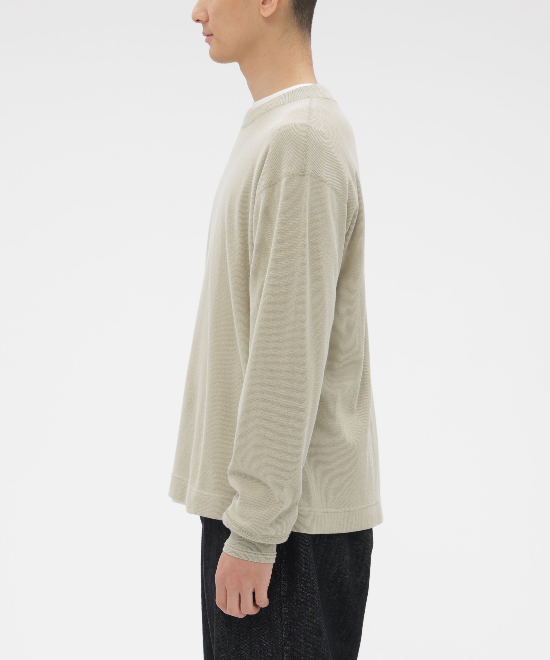 MHL.「FINE COTTON RIB JERSEY TOP」|Tシャツ・カットソー|