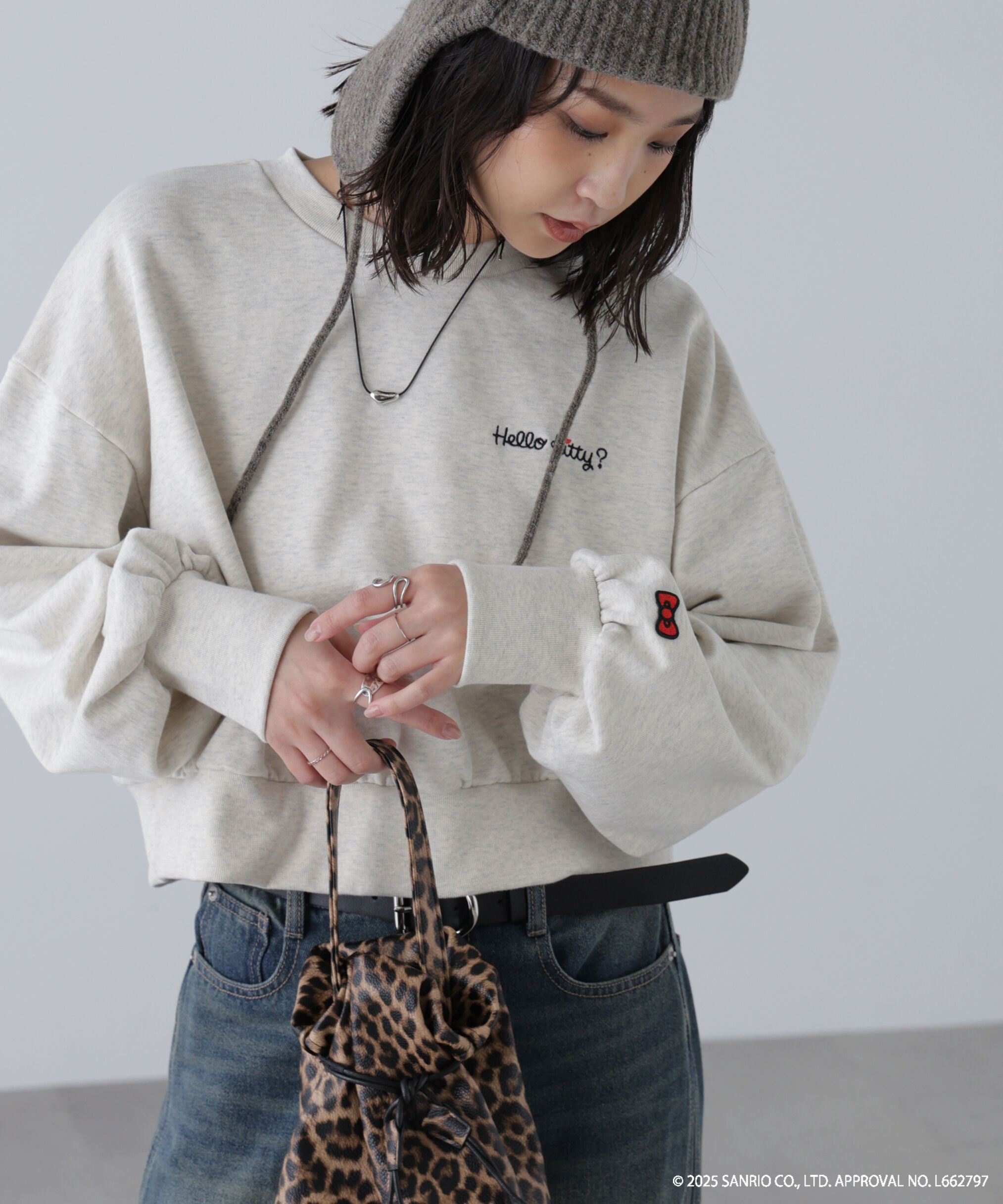  「ｻﾝﾘｵｷｬﾗｸﾀｰｽﾞｺﾗﾎﾞ SHORT SWEAT ｼｮｰﾄｽｳｪｯﾄ 胸LOGO&times;  」|Tシャツ・カットソー|