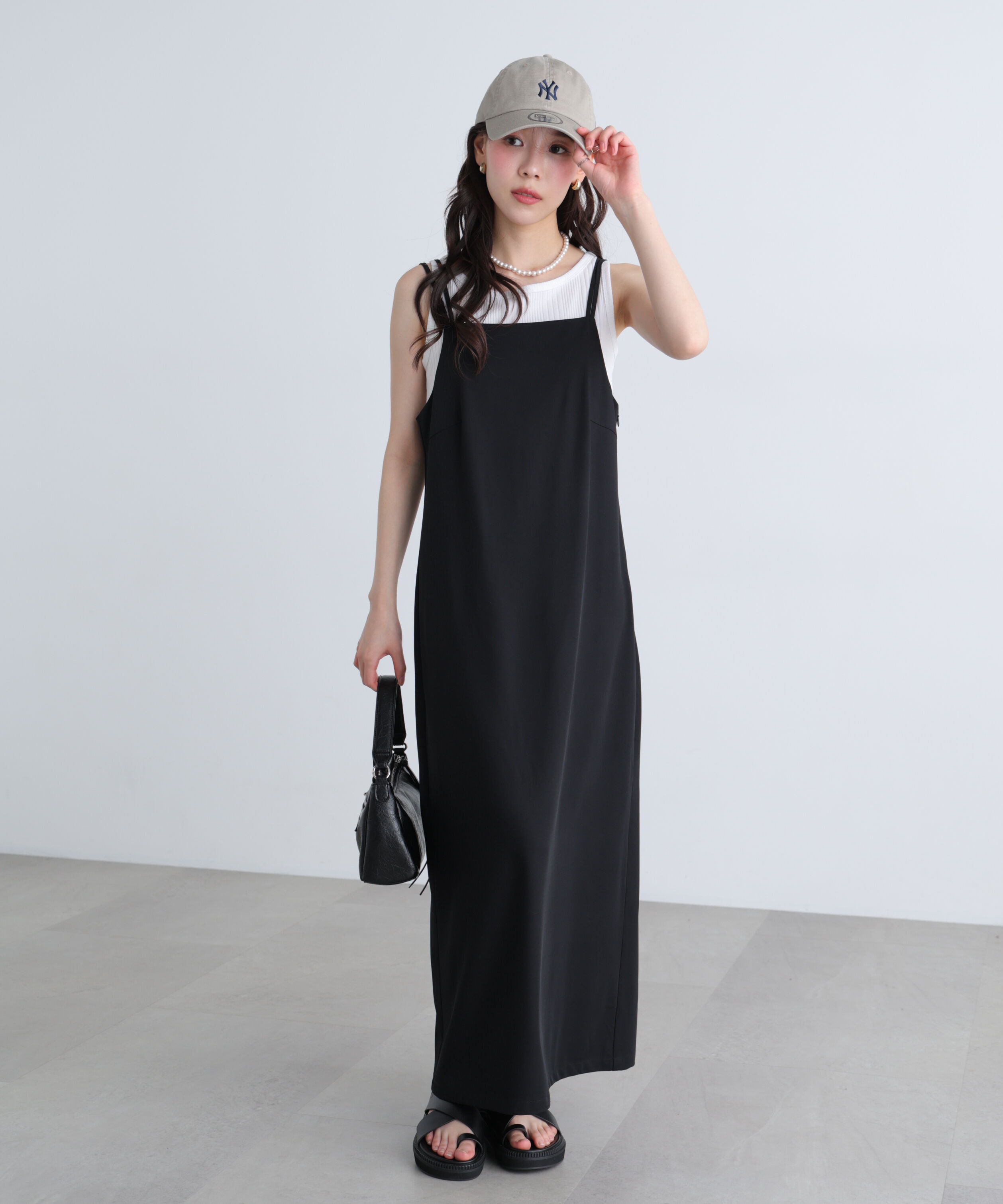  「2ストラップナローキャミワンピース」|ワンピース|