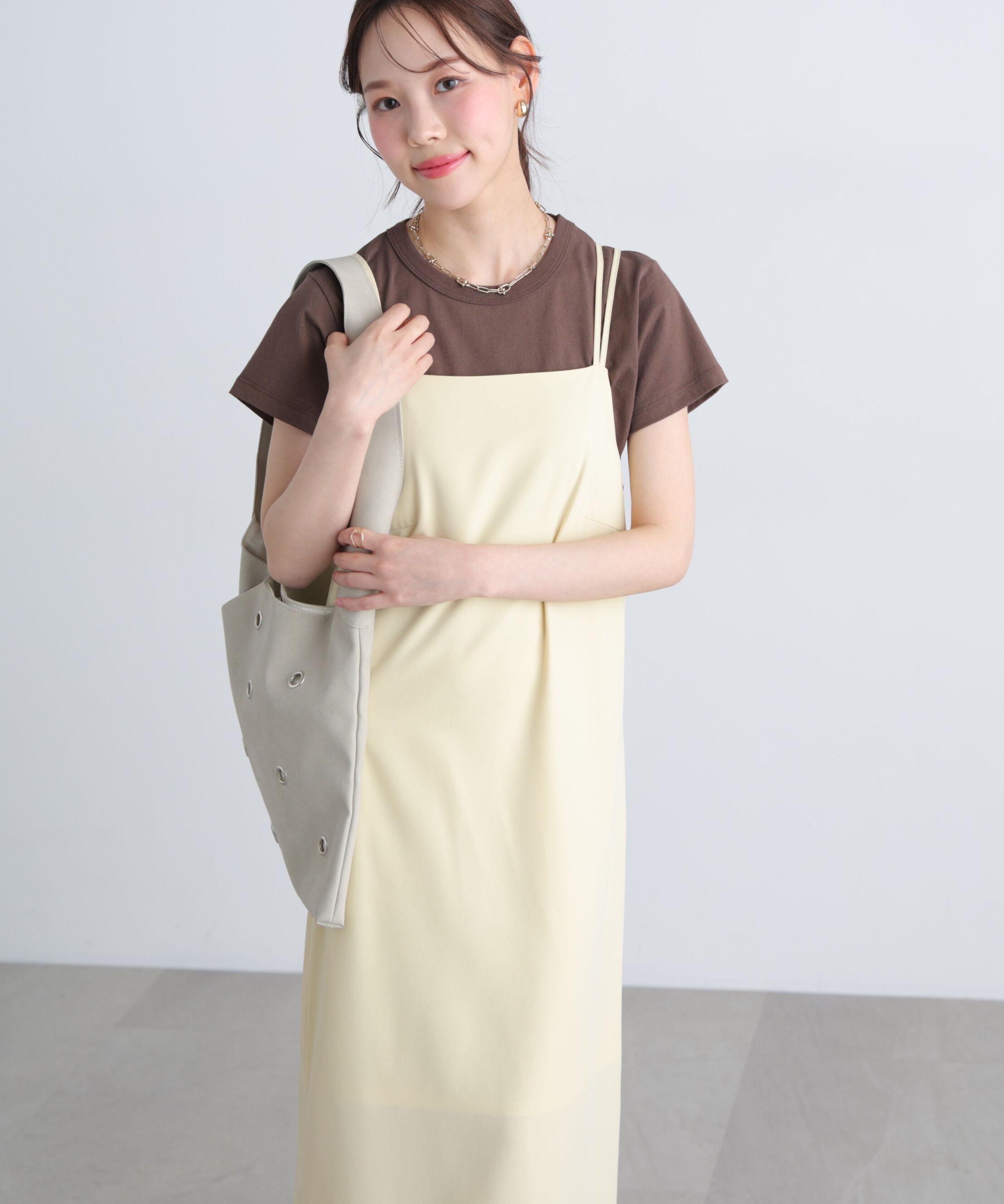  「2ストラップナローキャミワンピース」|ワンピース|